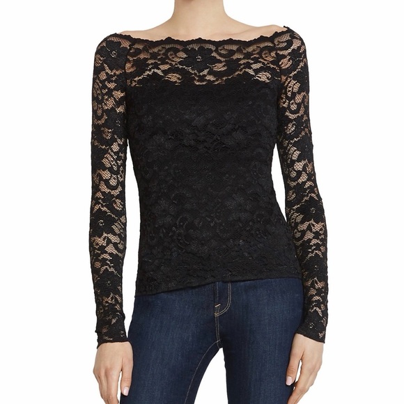 Bailey 44 Tops - Bailey 44 Black Site Lace Long Sleeve Top XS NWT